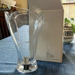 Mikasa crystal vase NWT